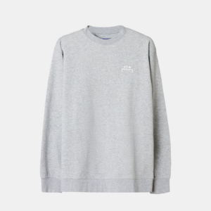 Burcham Logo Crew Grey Marl